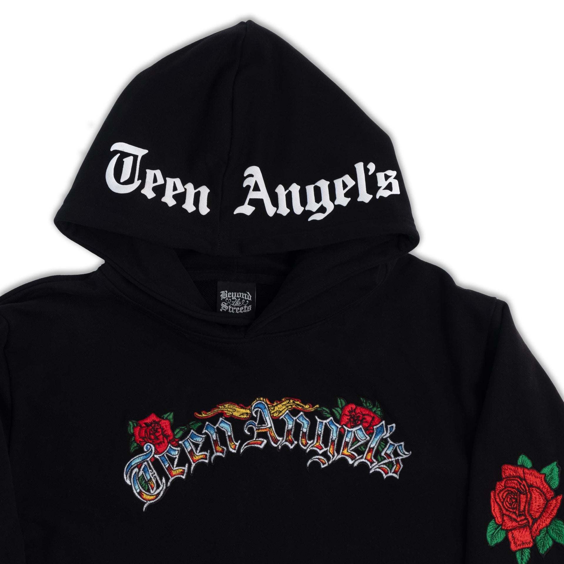 Teen Angel's "Roses 'n Chrome" Hoodie