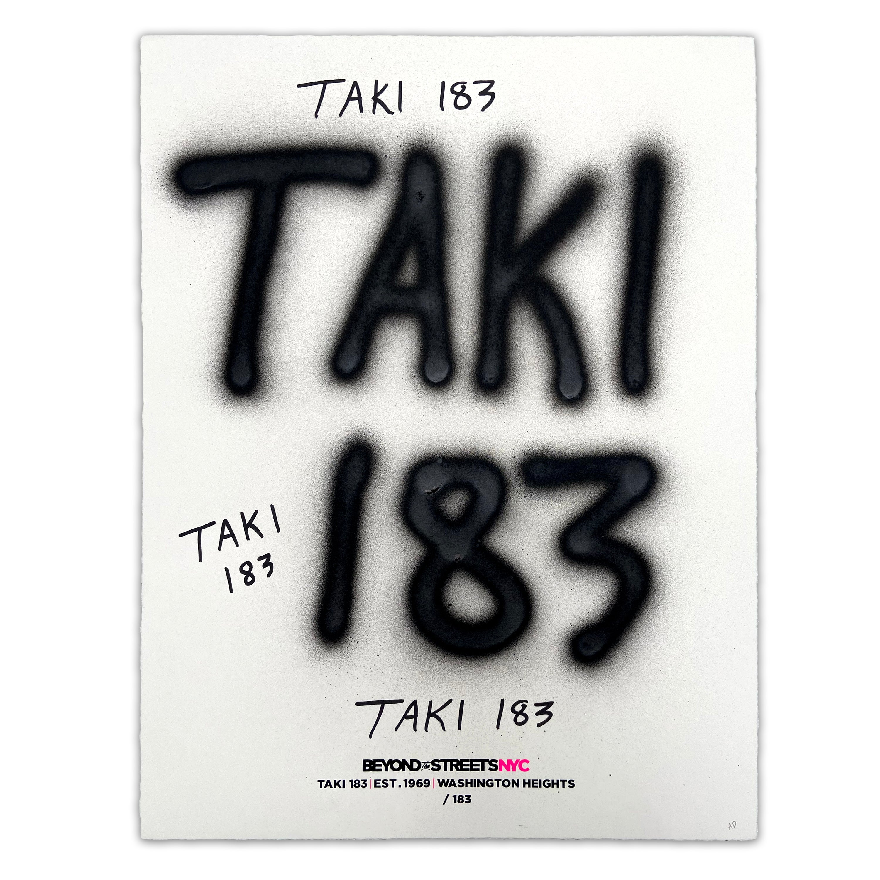 TAKI 183 50th Anniversary AP Print BEYOND THE STREETS TAKI 183 50th Anniversary AP Print BEYOND THE STREETS