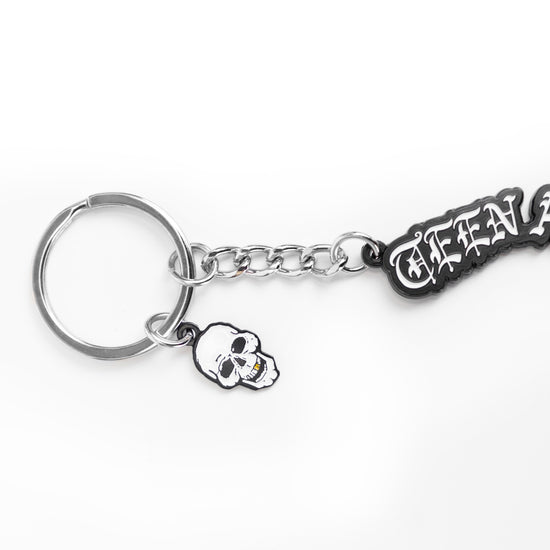 Teen Angel's "Logo w/ Skull Charm" Keychain