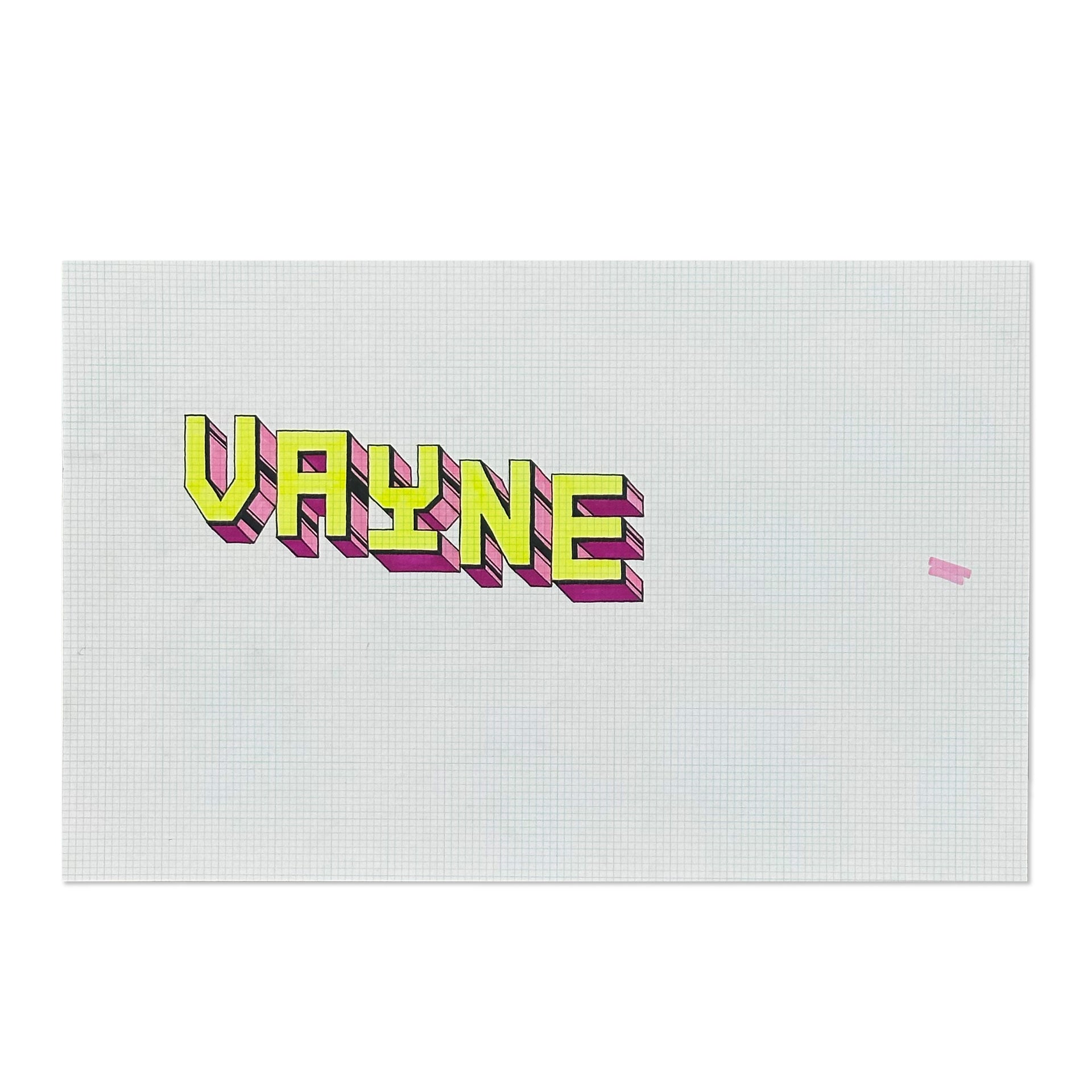 VAYNE "Block Letter" Original Artwork