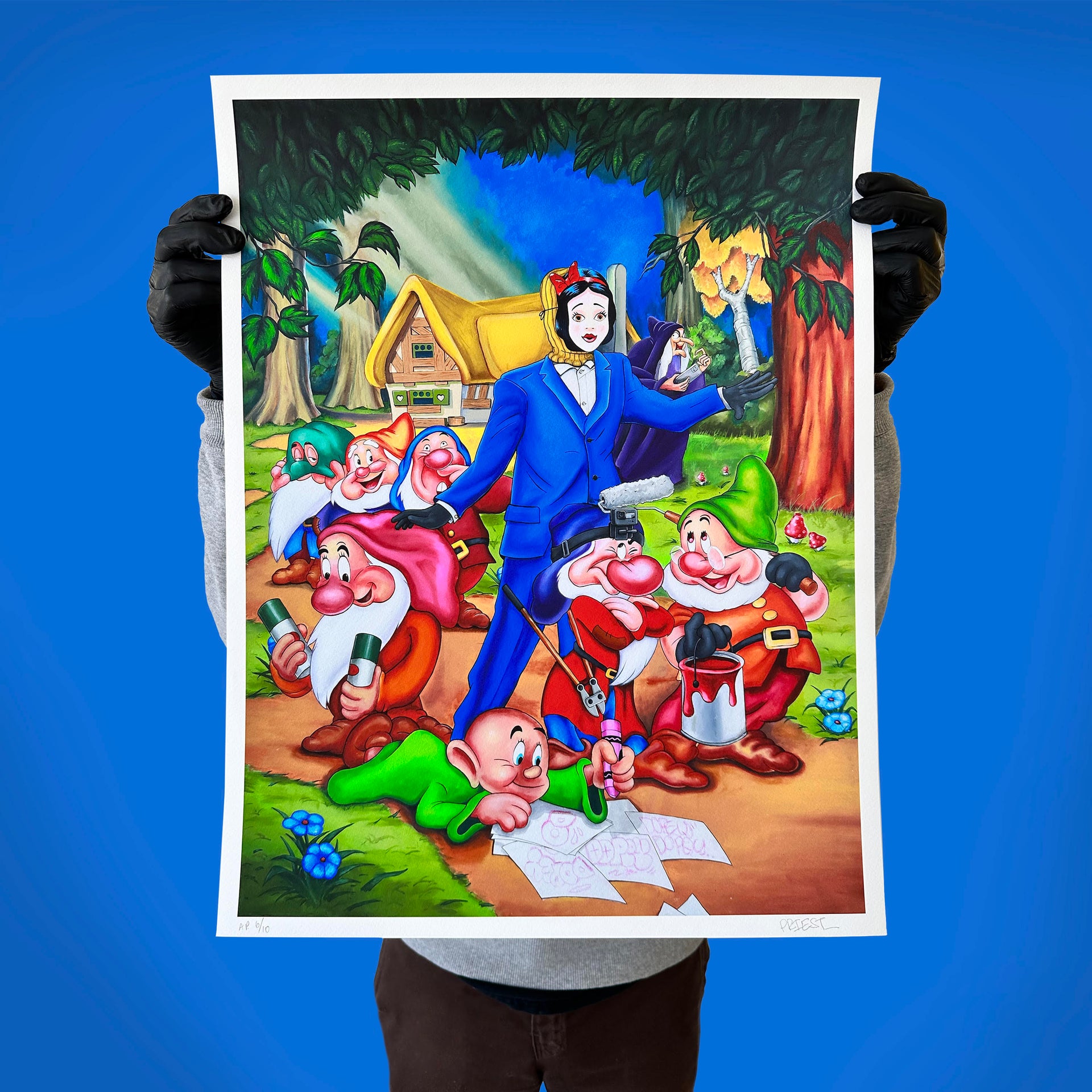 PRIEST "Snow Write and the Seven Dwarfs" Print