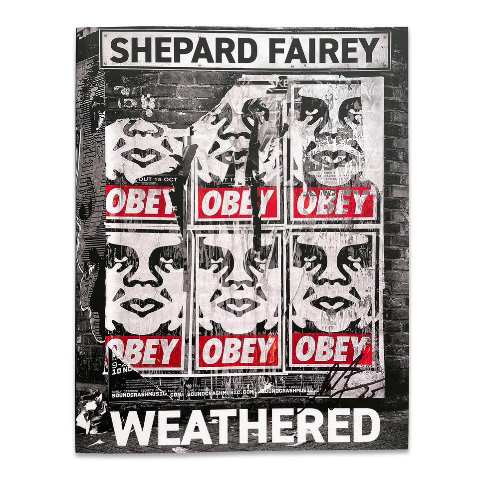 Shepard Fairey Hand-Signed "Weathered" Book