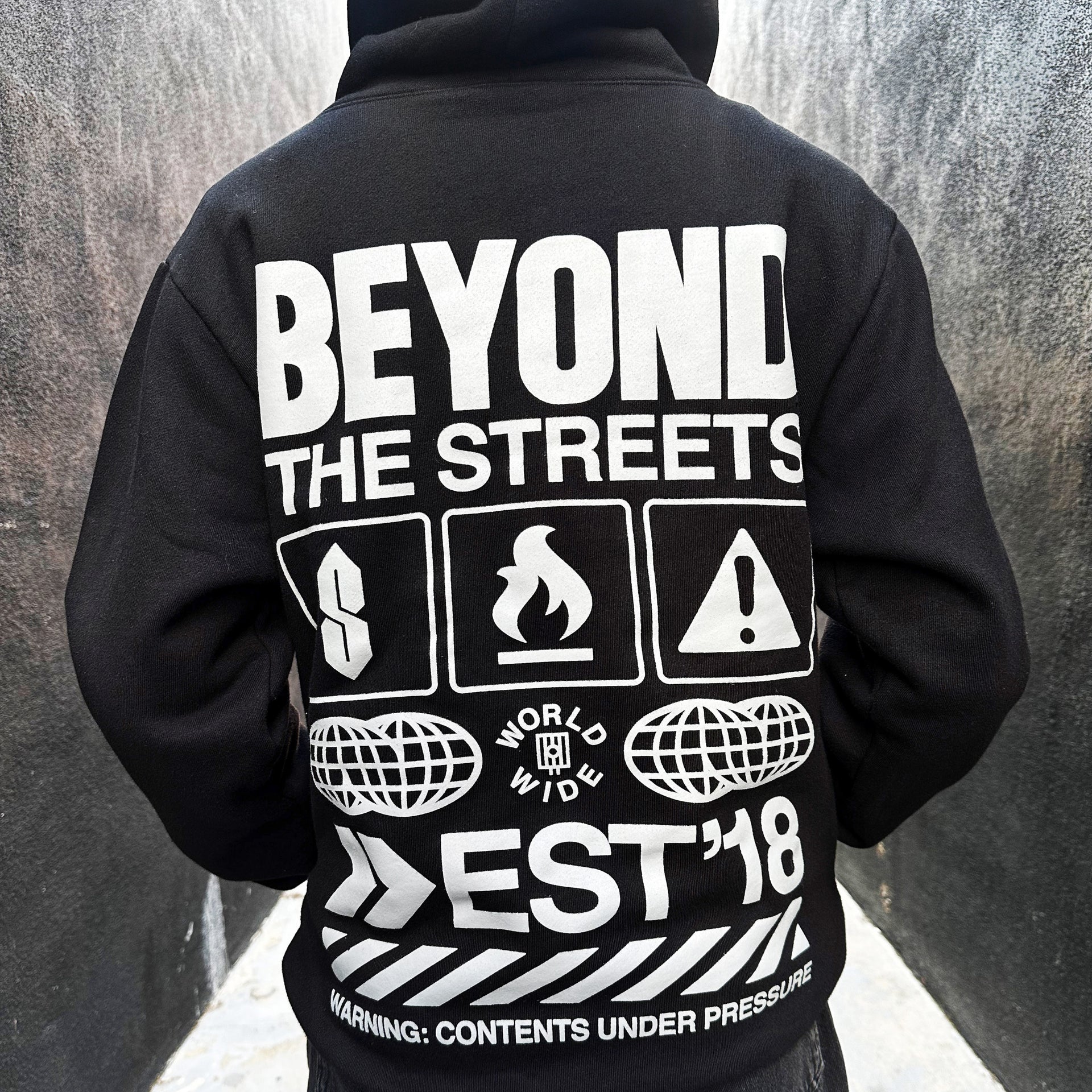 BEYOND THE STREETS "BEYOND" Black Hoodie