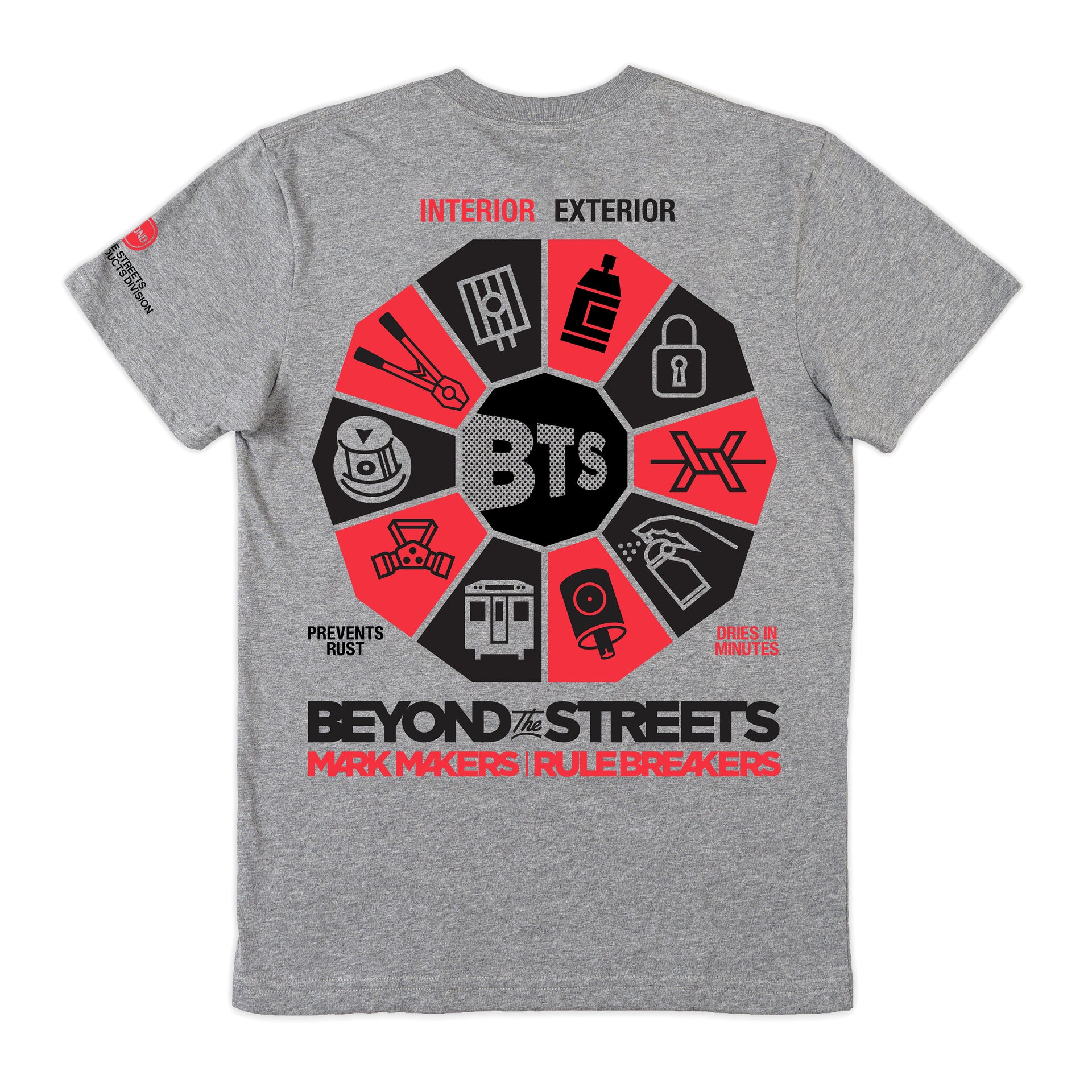 BEYOND THE STREETS gray t shirt 