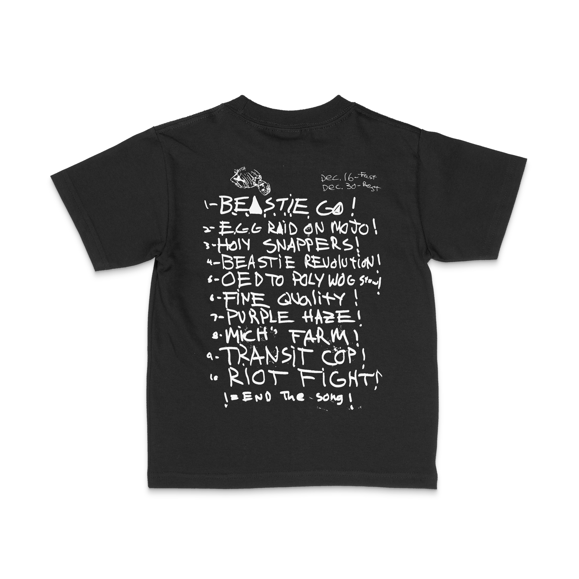 BEYOND THE STREETS x Beastie Boys "Punk Track List" Youth Tee