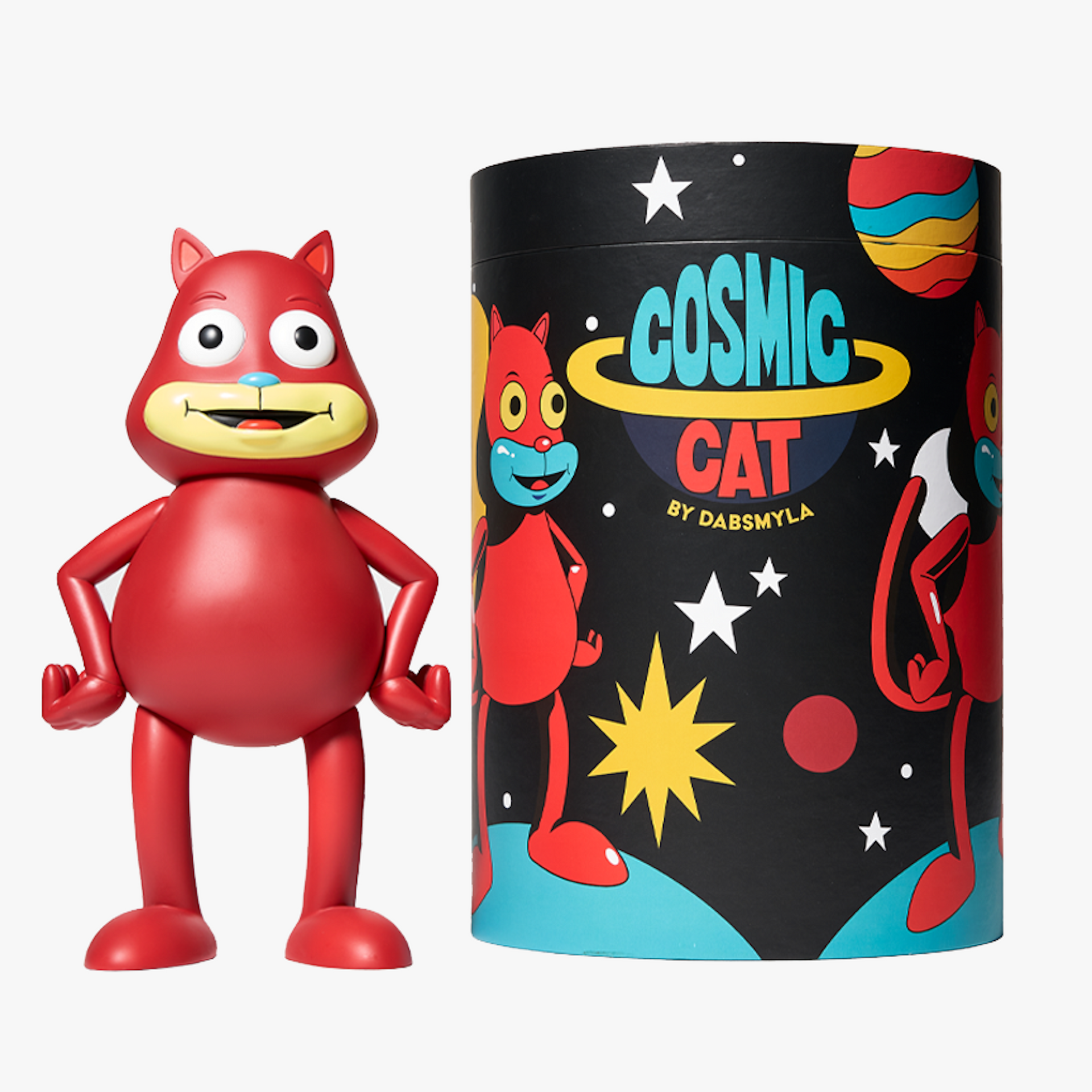 DABSMYLA "Cosmic Cat Figure (Red)" Vinyl Figure